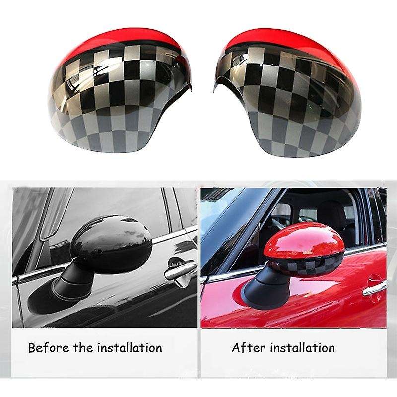 Car Door Side JCW Style Mirror Covers for R55 R56 R57 R58 R60 R61 Fold Mirror