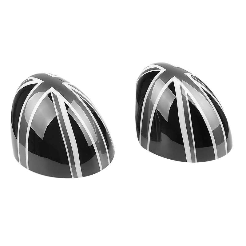 Car Door Side Mirror Cover Caps for Hardtop F54 F55 F56 F57 F60 Series Black&Gray UK Flag