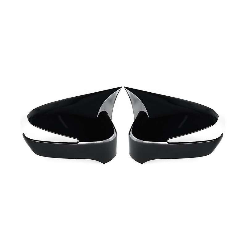 Car Door Side Rearview Mirror Cover Trim Cap Fit for 8th 2005-2012 (black)