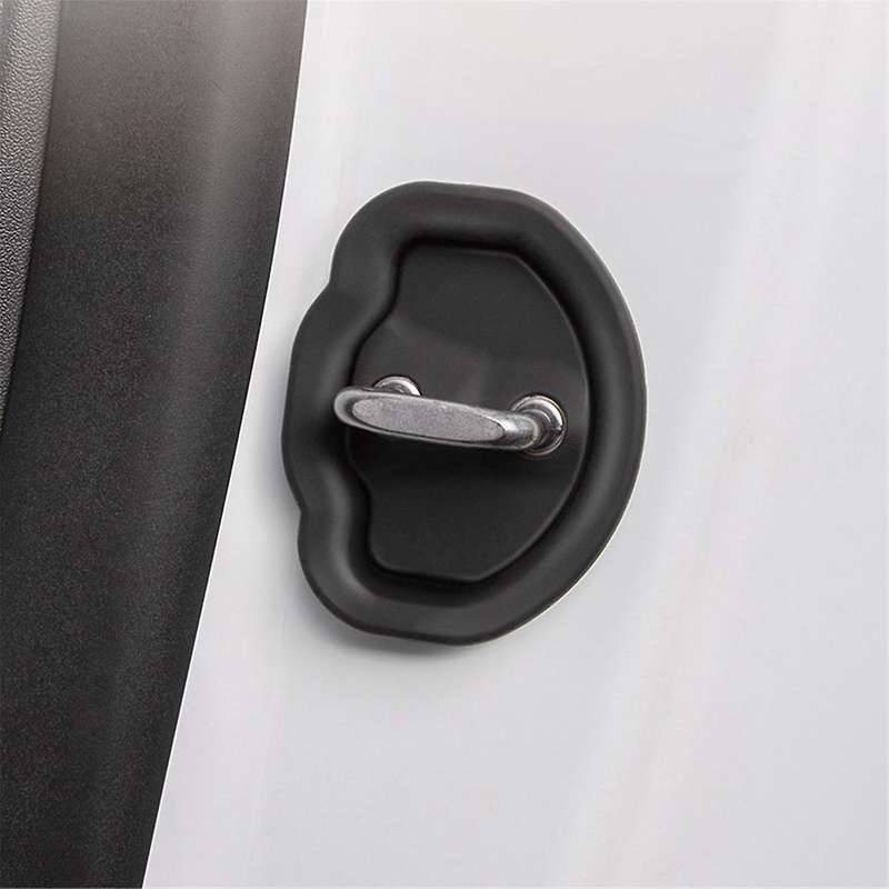 Car Door Silent Shock-Absorbing Silicone Door Latch Protective Cover for /Y Modification Accessories