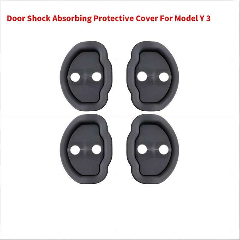 Car Door Silent Shock-Absorbing Silicone Door Latch Protective Cover for /Y Modification Accessories
