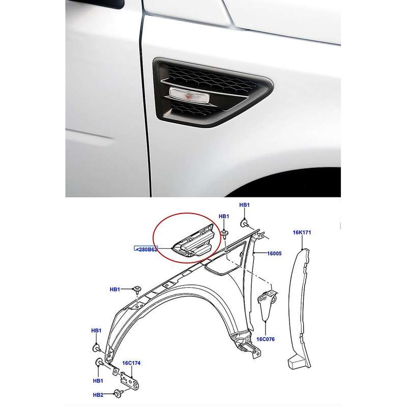 Car Door Side Vent Mesh Grille for 2 LR2 2006-2016 LR001660 LR0016158 Silver