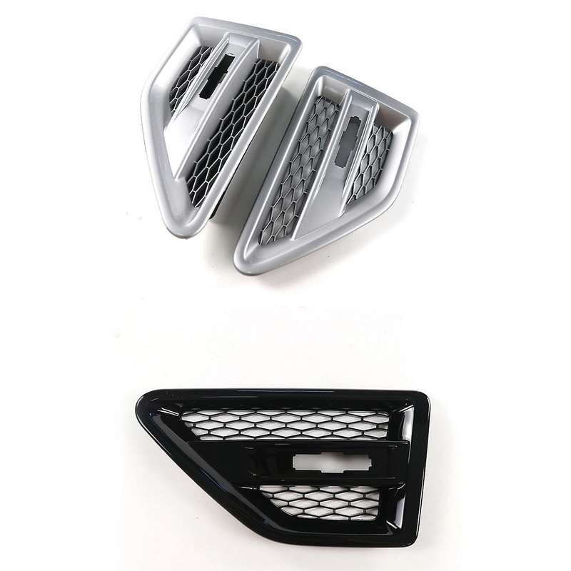 Car Door Side Vent Mesh Grille for 2 LR2 2006-2016 LR001660 LR0016158 Silver