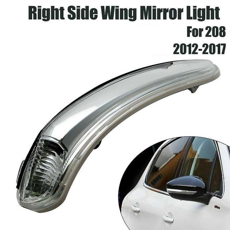 Car Door Side Wing RearView Rear View Mirror Turn Signal Light Lamp for 208 2012-2017