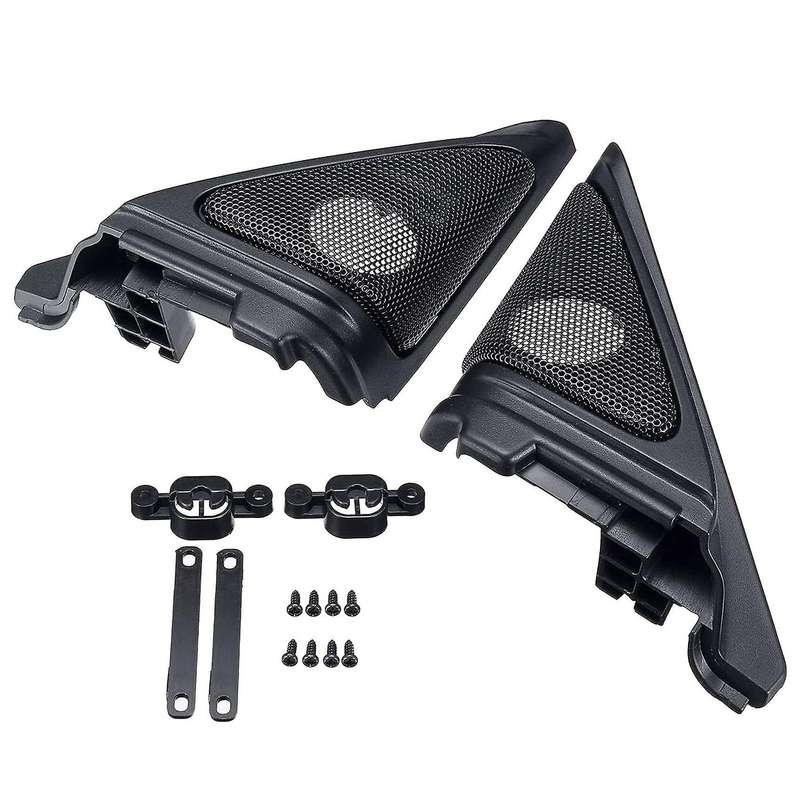 Car Door Side Tweeters Covers Triple-cornered Head Tweeter Horns Bezel Frame for Accord 2018 2019