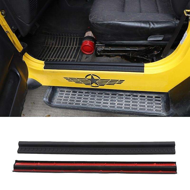 Car Door Sill Scuff Plate Entry Guard Trim for Wrangler TJ 1997-2006 Accessories
