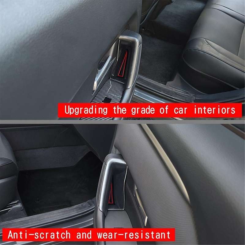 Car Door Storage Box for -50 CX50 2023 US Version Storage Box Interior Accessories Black+Red