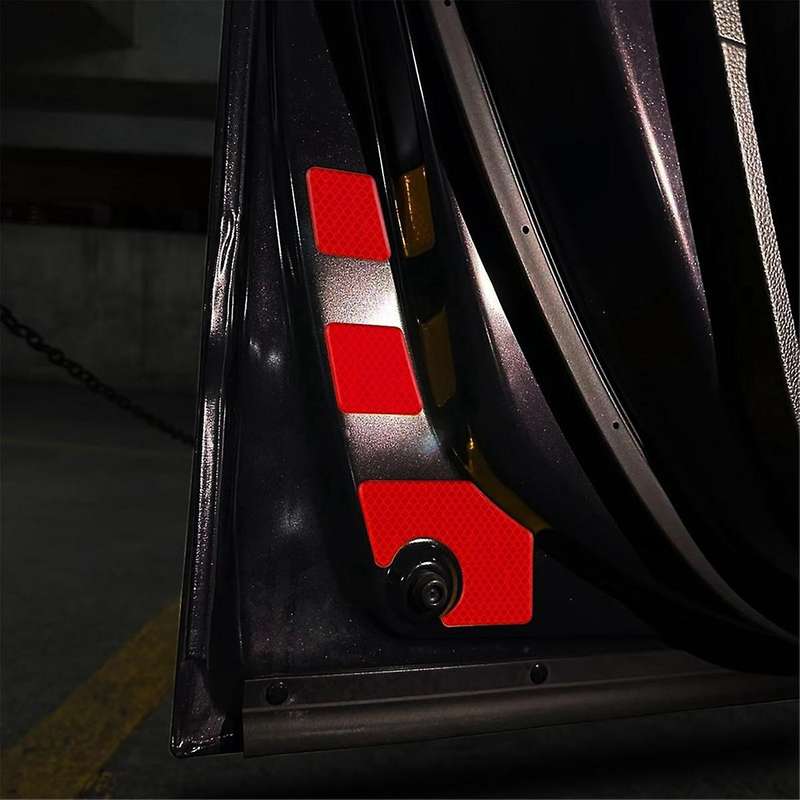 Car Door Warning Reflective Sticker Safety Car Door Opening Warning Reflector Tape for STEPWGN RP8 R