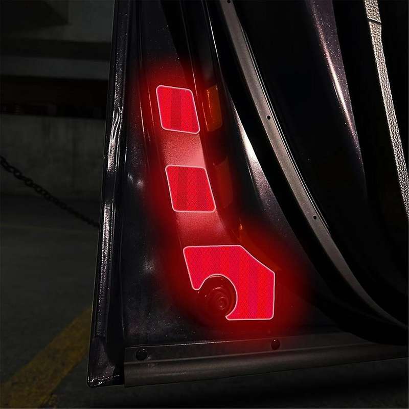 Car Door Warning Reflective Sticker Safety Car Door Opening Warning Reflector Tape for STEPWGN RP8 R