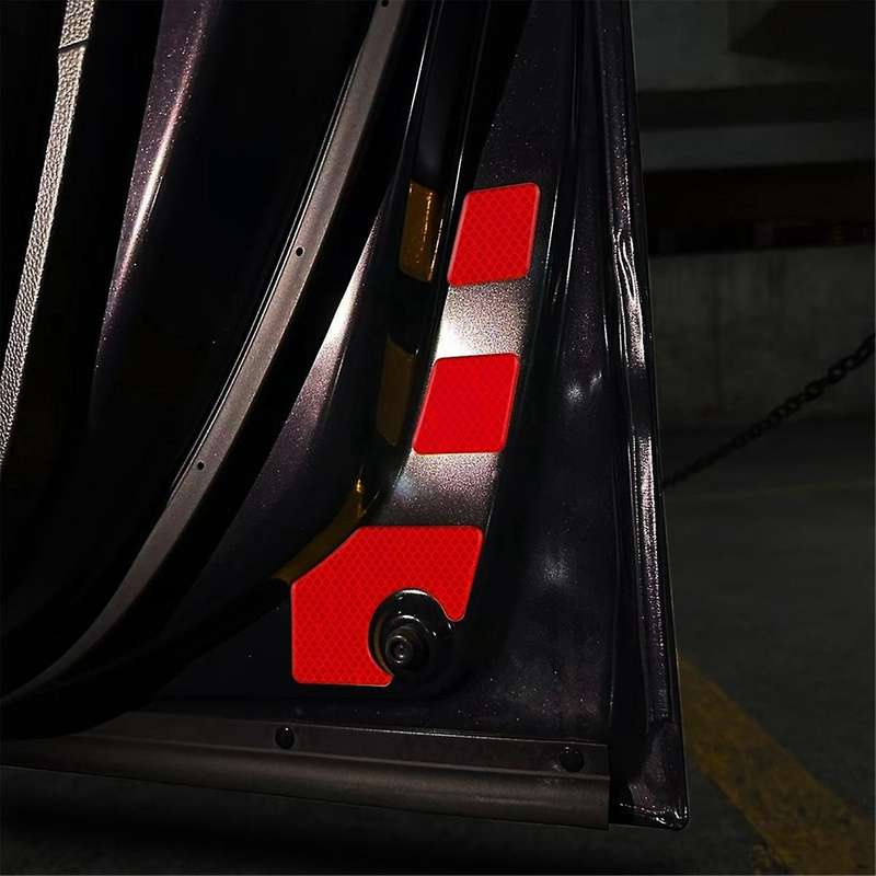 Car Door Warning Reflective Sticker Safety Car Door Opening Warning Reflector Tape for STEPWGN RP8 R