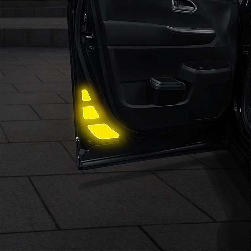 Car Door Warning Reflective Sticker Safety Car Door Opening Warning Reflector Tape for VOXY 90Series