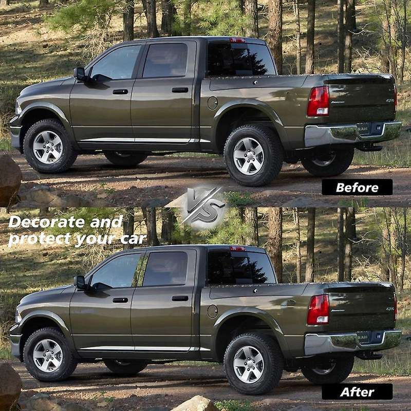 Car Door Window Trim Anti Scratch Stickers Door Pillar Moldings for Ram 1500 2500 3500 2009-2018 Acc