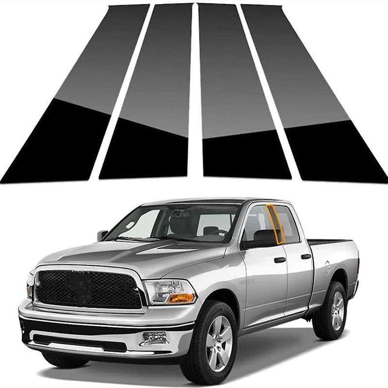 Car Door Window Trim Anti Scratch Stickers Door Pillar Moldings for Ram 1500 2500 3500 2009-2018 Acc