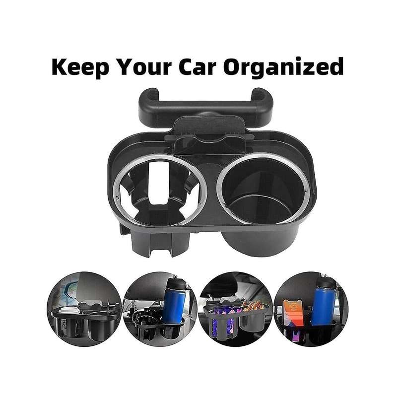 Car Double Cup Holder Car Beverage Holder Rear Pillow Snack Tray Universal Car Supplies