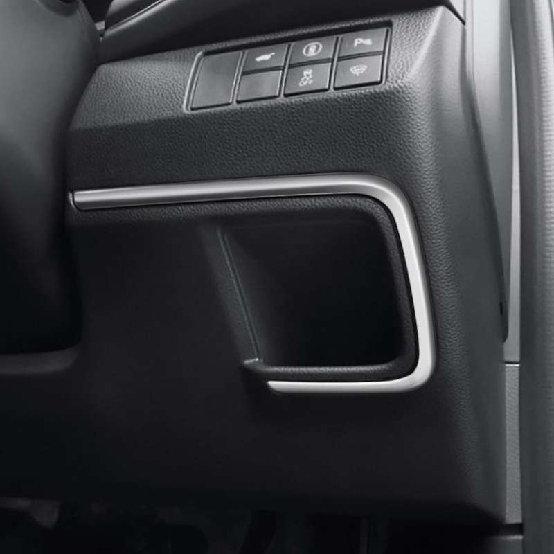 Car Driver Side Storage Box Cover Trim Strip Compatible Honda HRV Silver
