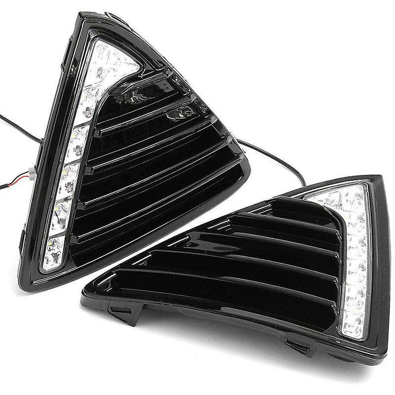 Car DRL Daytime Running Lights Fog Lamp for Focus 3 2012 2013 2014 White