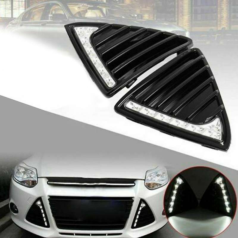 Car DRL Daytime Running Lights Fog Lamp for Focus 3 2012 2013 2014 White