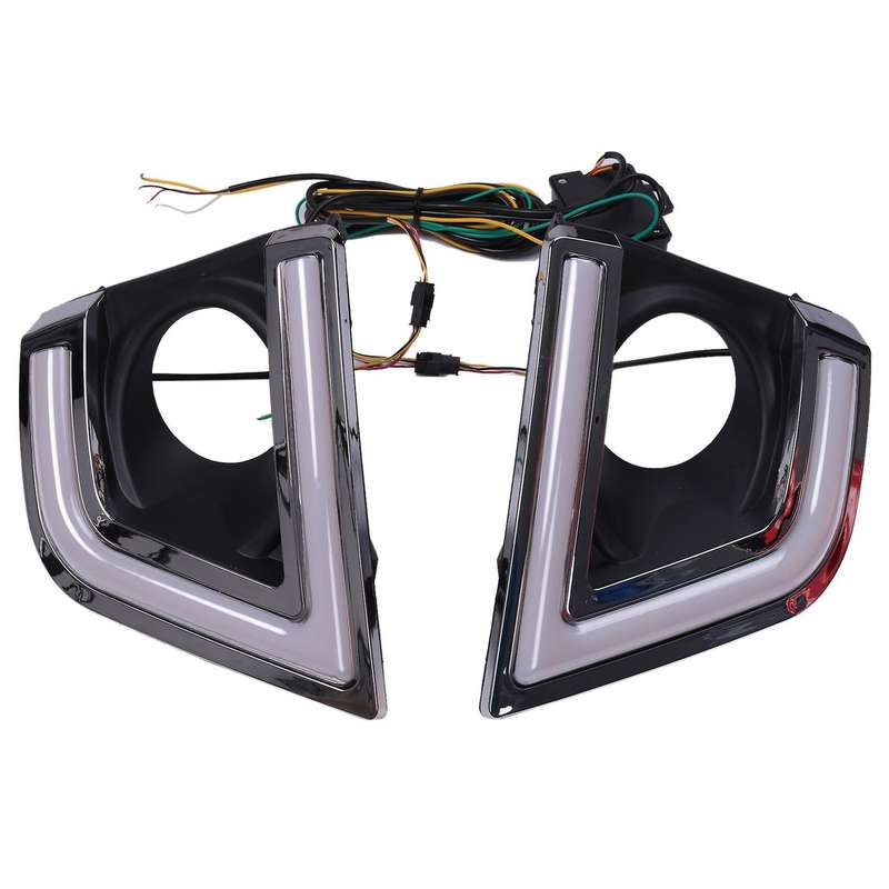 Car DRL Daytime Running Lights LED Fog Light Lamp for 2014-2016 Car Accessories White&Yellow&Blue