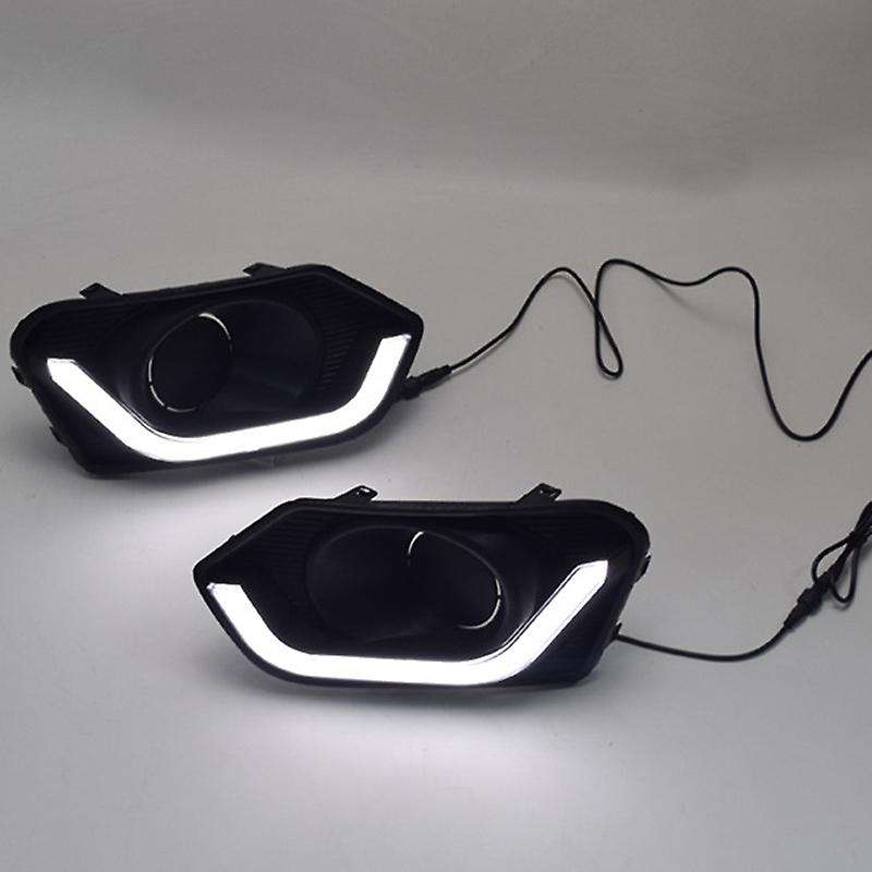 Car DRL Lamp 12V LED Daytime Running Light Daylight for Dzire 2017-2019 Yellow Turn Signal