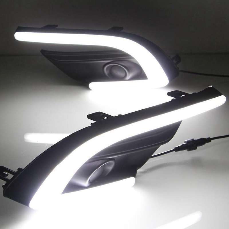 Car DRL Fog Lamp Fluorescent LED Daytime Running Light for 3 Axela 2017-2018