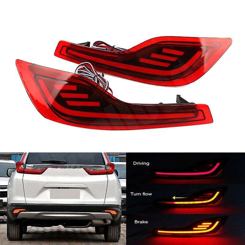 Car DRL LED Rear Bumper Tail Light Brake Light Turn Signal Lamp for -V 17-19