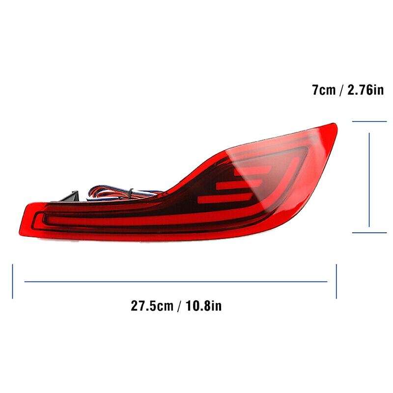 Car DRL LED Rear Bumper Tail Light Brake Light Turn Signal Lamp for -V 17-19