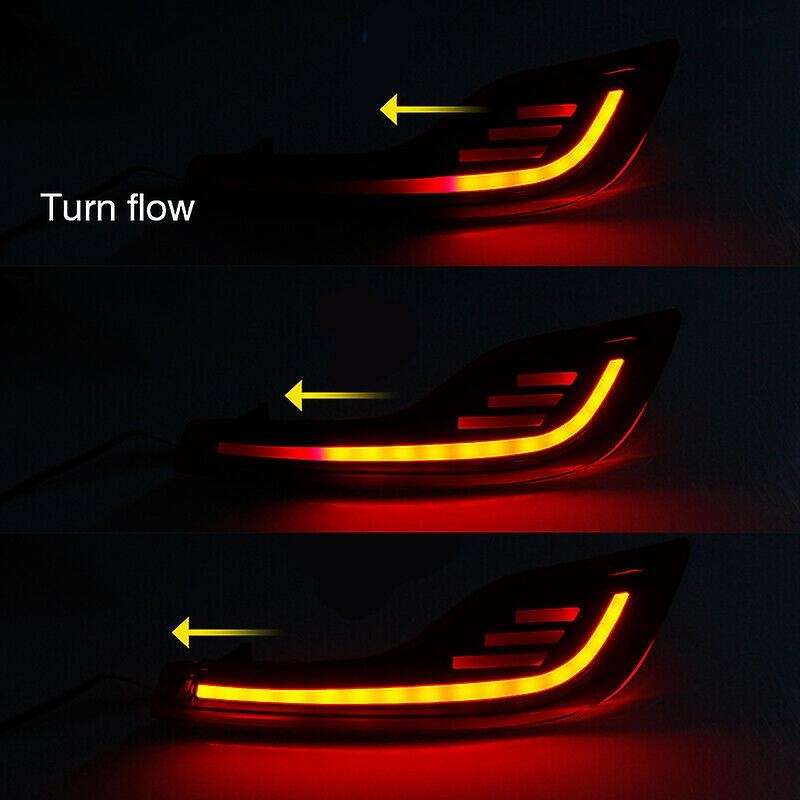 Car DRL LED Rear Bumper Tail Light Brake Light Turn Signal Lamp for -V 17-19