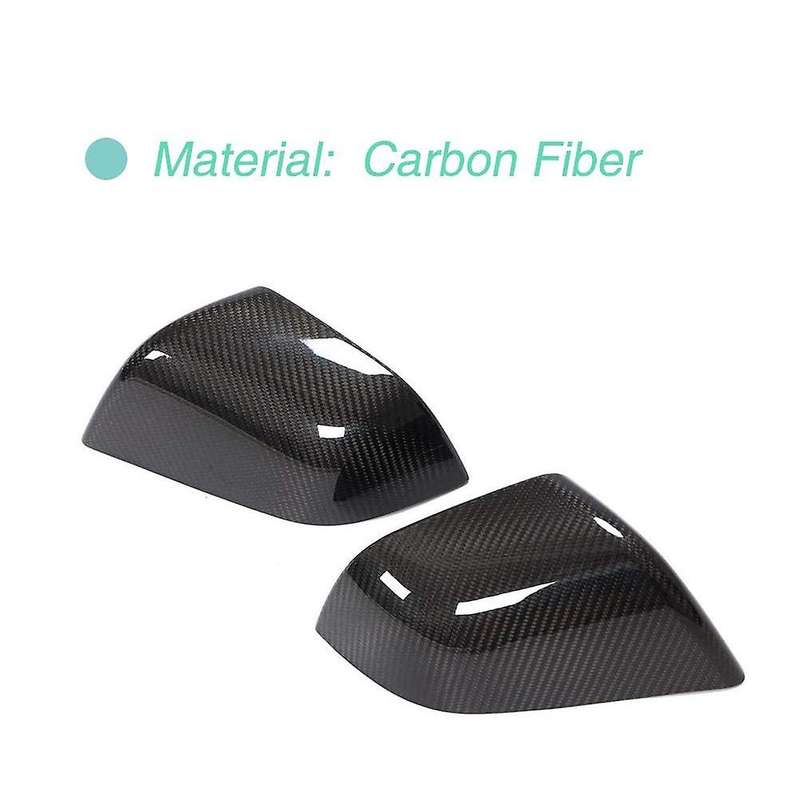 Car Dry Carbon Fiber Side Mirror Cover for Model S 2017-2020 Rear View Mirror Cover Trim Accessories