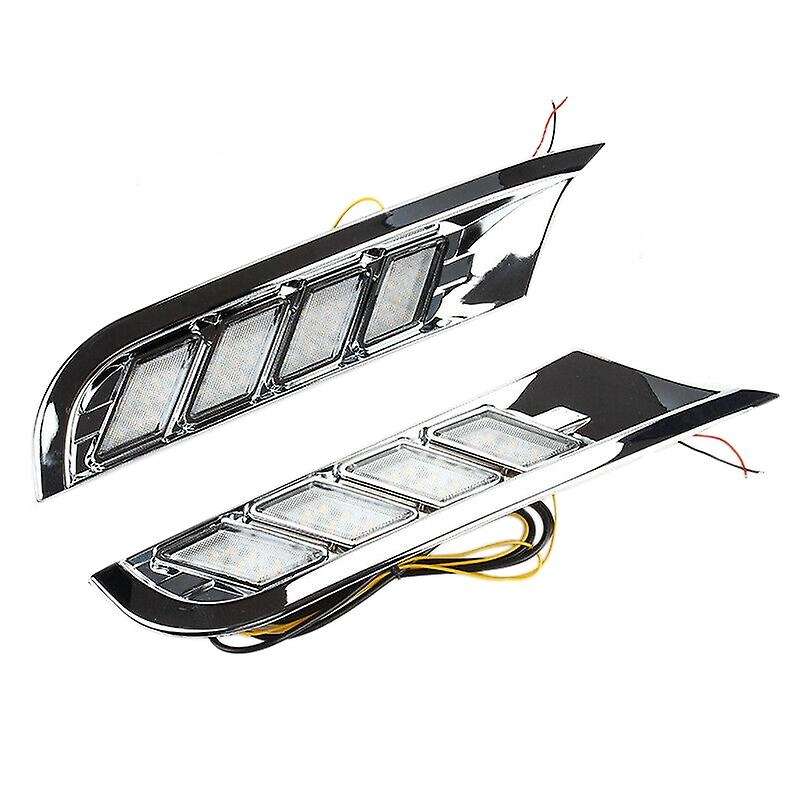 Car DRL LED Daytime Running Light Fog Lamp Turn Signal for Kicks 2016-2020