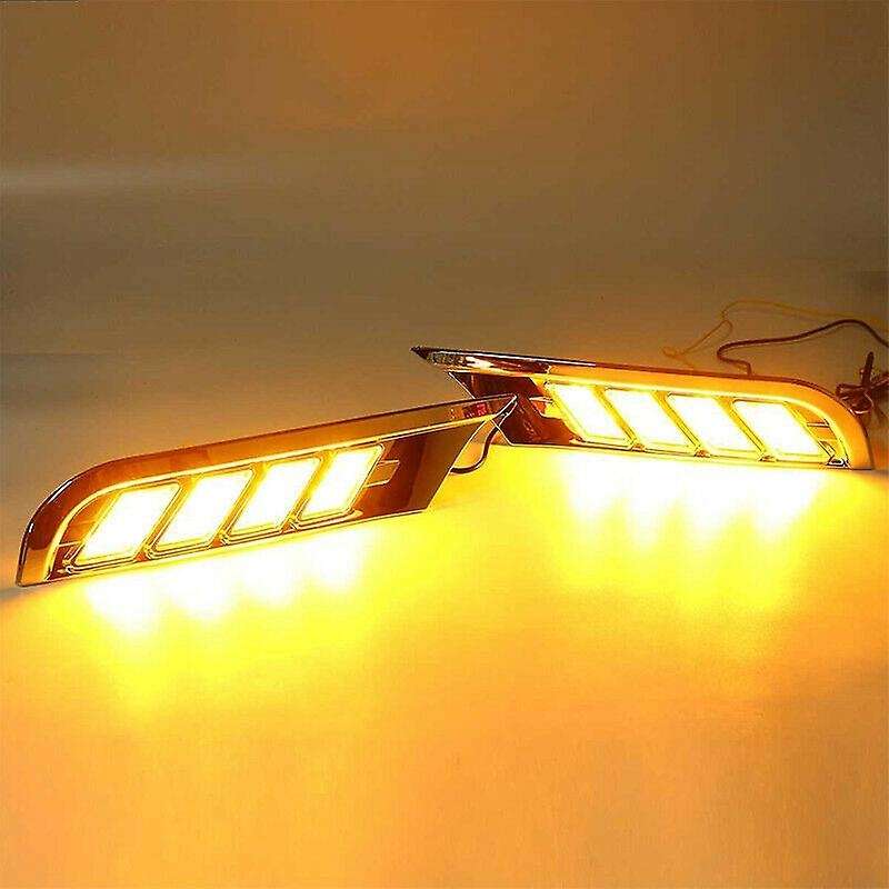 Car DRL LED Daytime Running Light Fog Lamp Turn Signal for Kicks 2016-2020