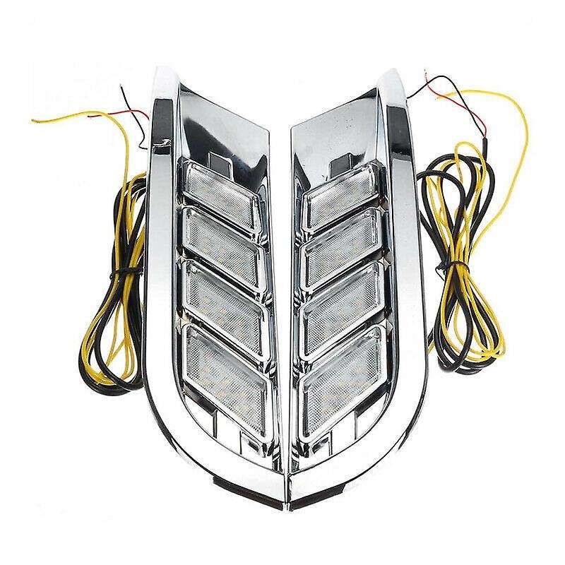 Car DRL LED Daytime Running Light Fog Lamp Turn Signal for Kicks 2016-2020
