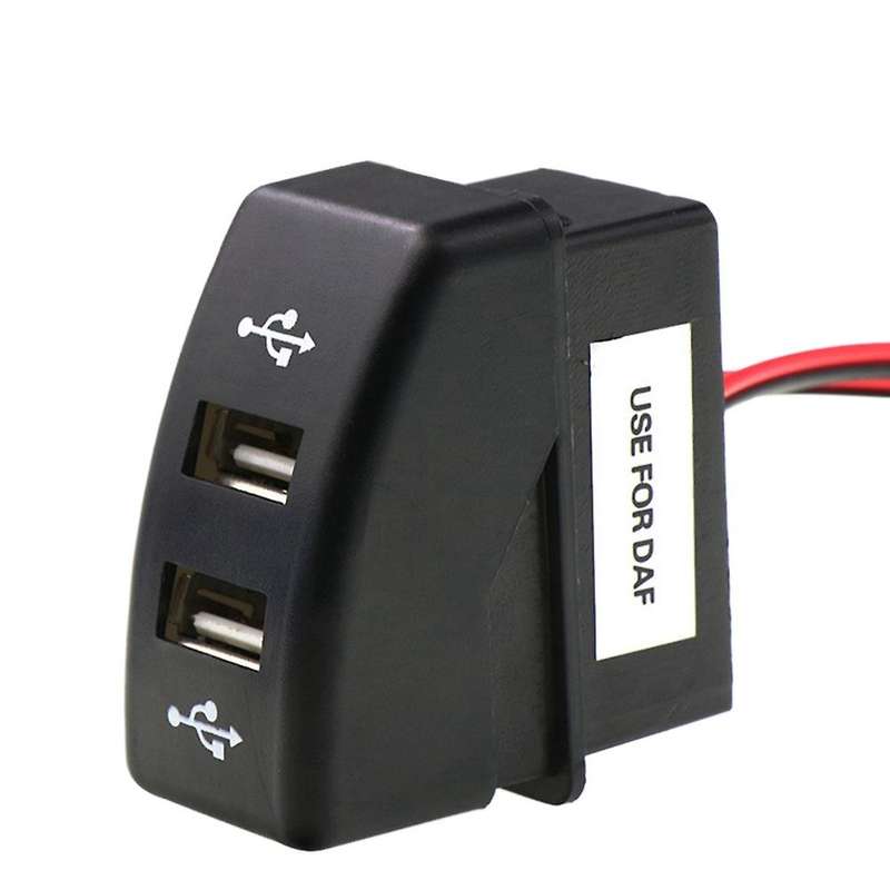 Car Dual Usb Charger 5v 2.1a Car Usb Socket Car Accessories for Daf Truck Daf 95 Xf Xf 106 105 95 C