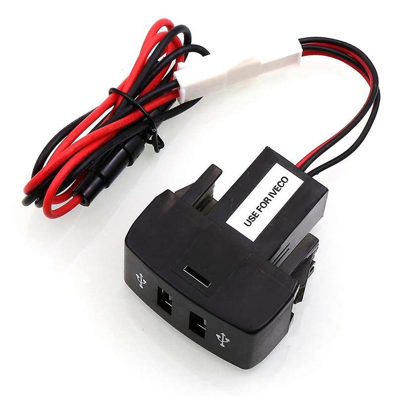Car Dual Usb Charger 5v 2.1a Car Usb Power Socket Car Accessories for Truck Stralis Hi-way Eurocarg