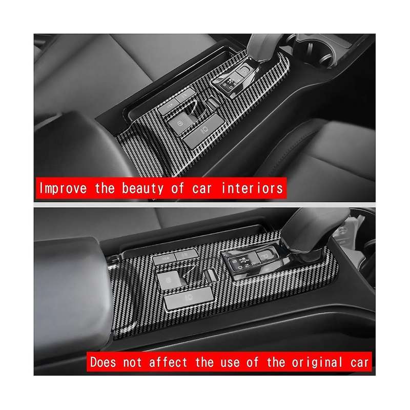 Car Dumb Silver Central Control Gear Shift Panel Decal Interior Modification for Prius 60 Series 20