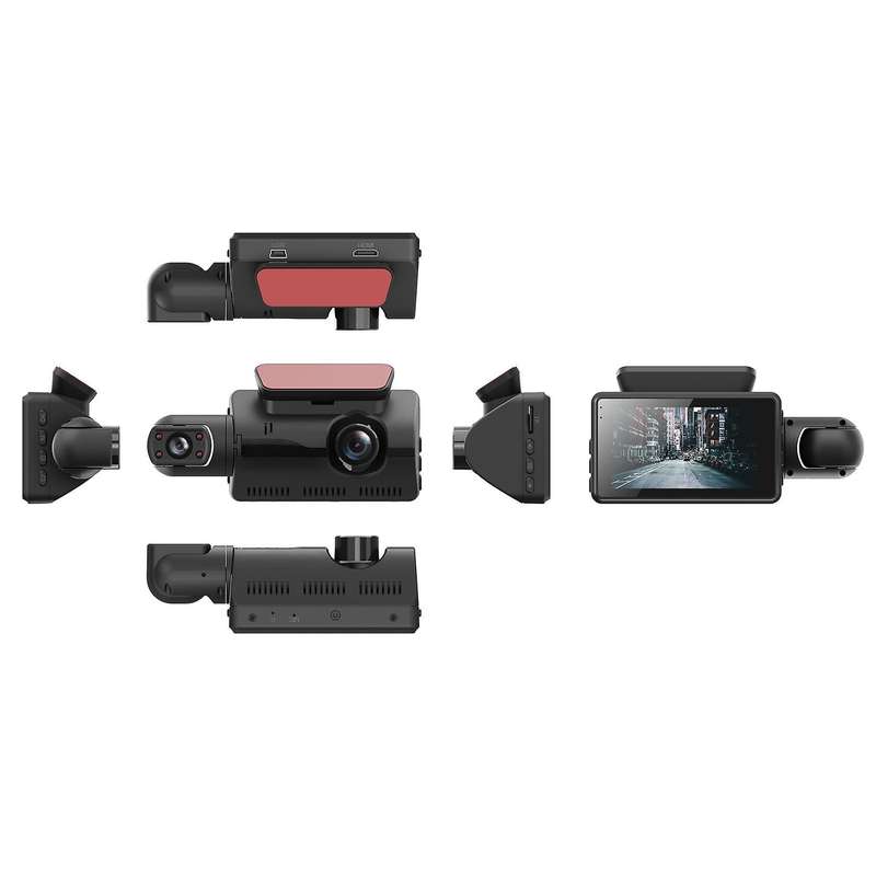 Car DVR Camera 360 degree Lens FHD Dash Cam 1080P Night Vision Parking Monitoring Driving Recorder w
