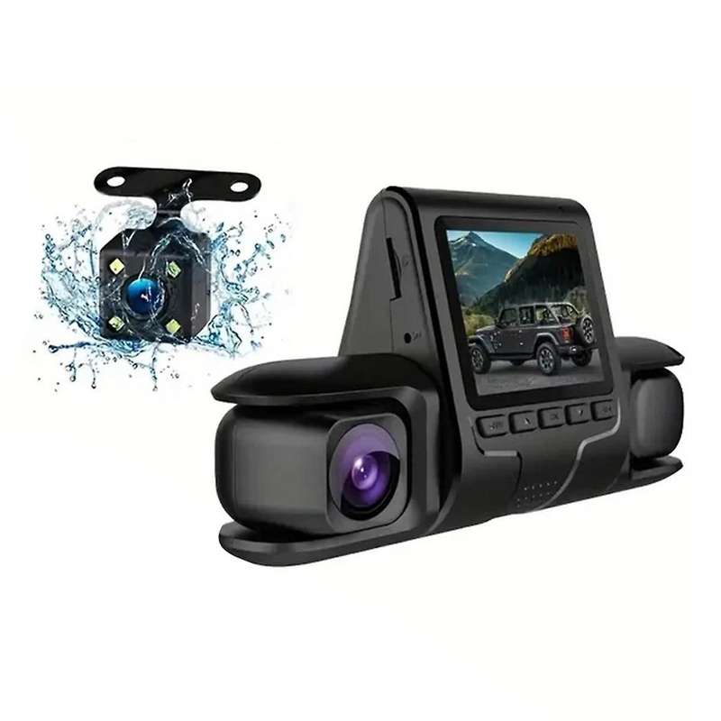 Car DVR Camera 3 Camera Lens Car DVR Dual Lens Camera 1080P HD Dash Camera Video Recorder 24H Parki