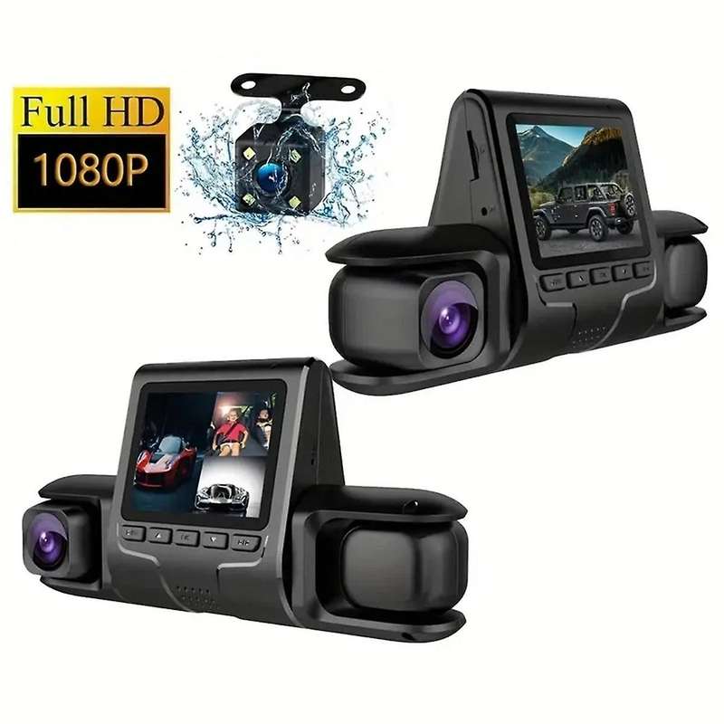 Car DVR Camera 3 Camera Lens Car DVR Dual Lens Camera 1080P HD Dash Camera Video Recorder 24H Parki