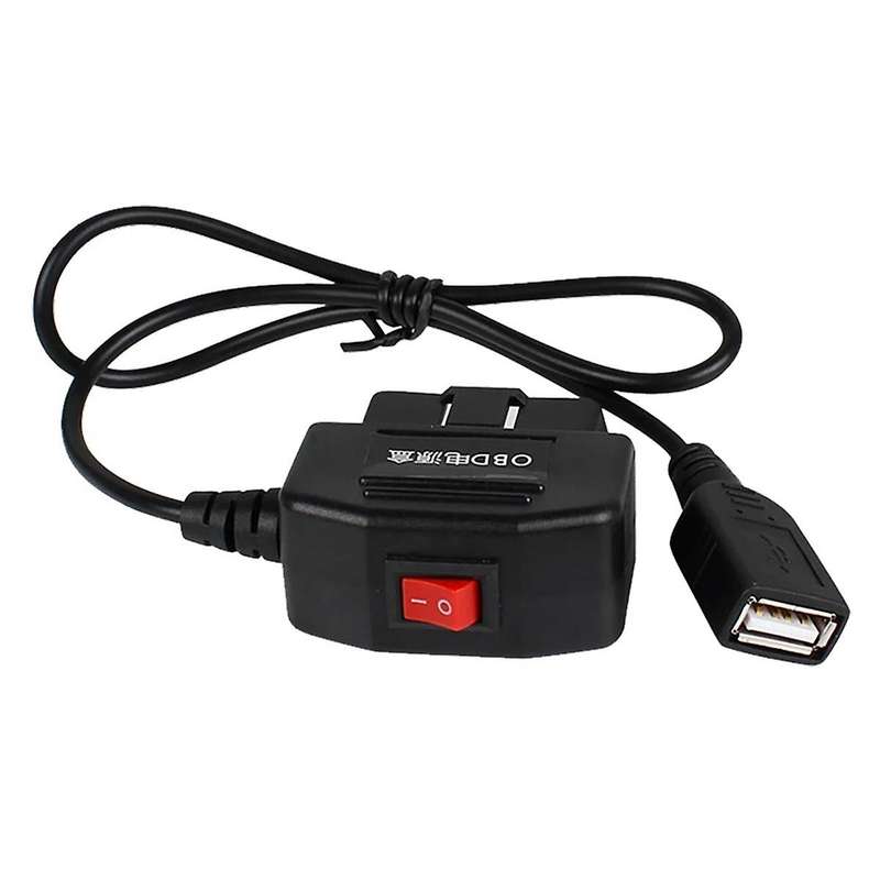 Car DVR Hardwire Kit for Low Vol Protection 5V 3A USB Port Car Charge Cable OBD Dashcam 24H Parking