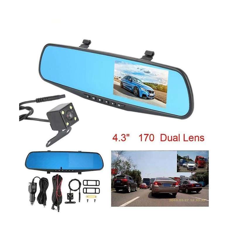 Car Dvr Rearview Mirror Car Recorder Hd Video Recorder Back-up Camera Car Accessories