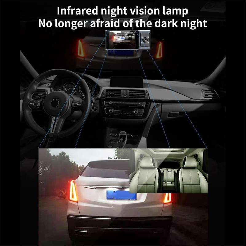 Car DVR Dash Cam,1080P Front and Inside Dash Camera WIFi HD Night Vision, G Sensor, Parking Monitor