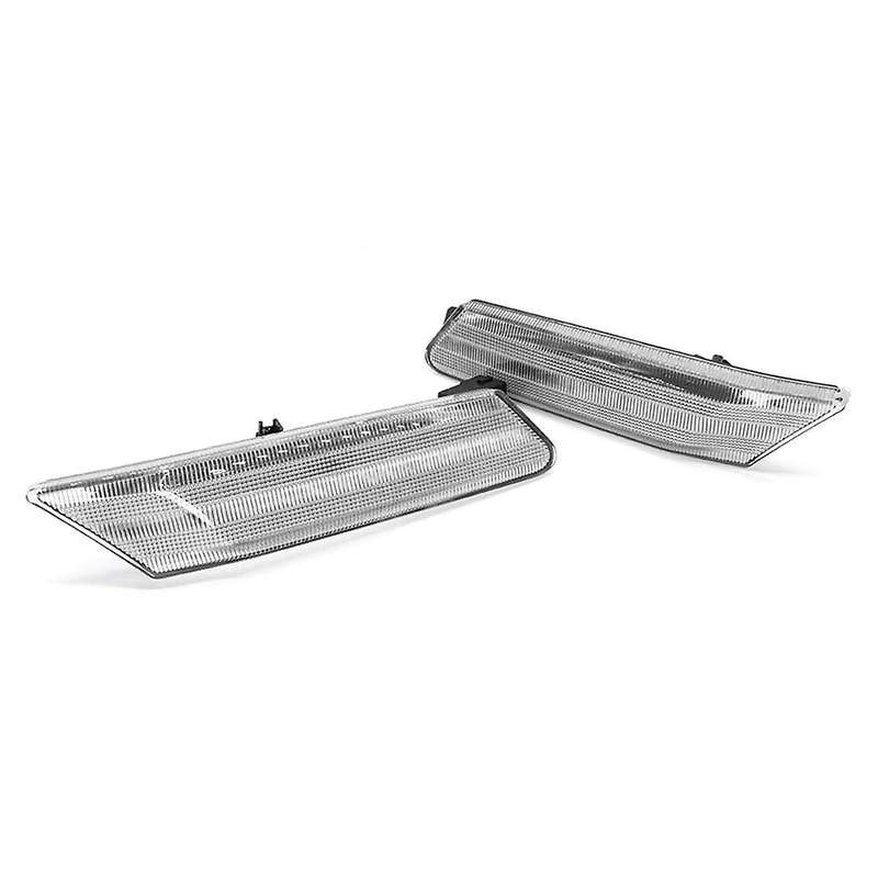 Car Dynamic LED Amber Side Marker Light Turn Signal Lamps 997631033, 997631034 Clear Lens for 997 98