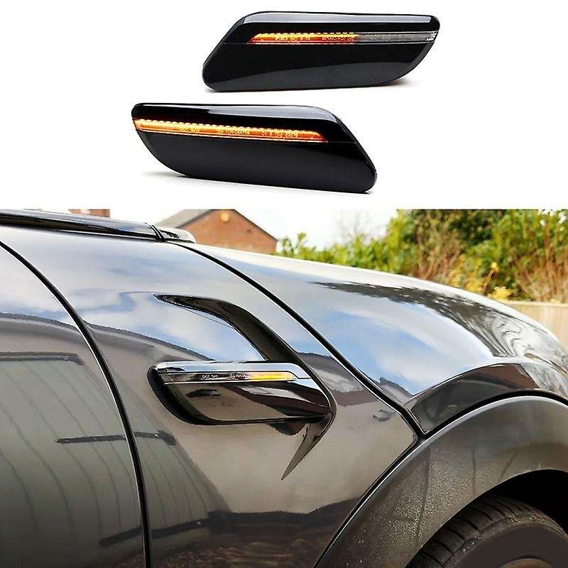 Car Dynamic Clear Lens Led Side Marker Light for Mini F55 F56 F57 2014- Turn Signal Lamp 63137298347