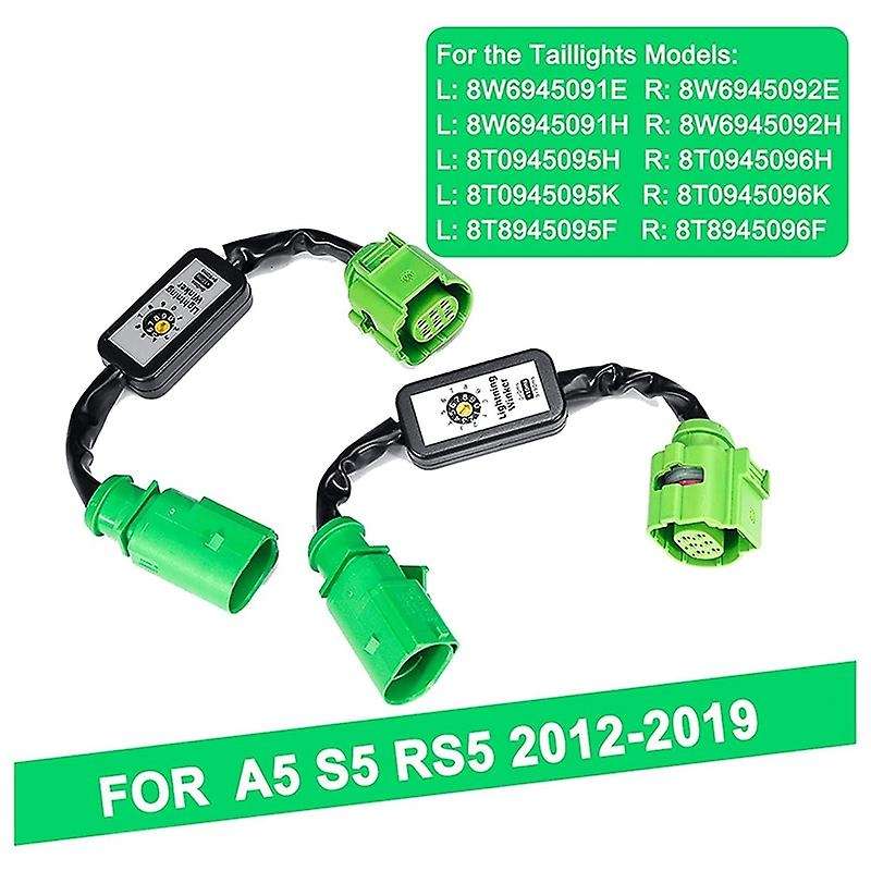 Car Dynamic Add-on Module Cable Wire Harness Tail Light Turn Signal Indicator LED Taillight for  A5