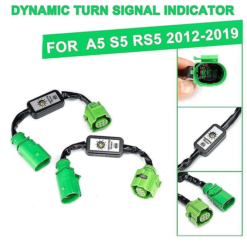 Car Dynamic Add-on Module Cable Wire Harness Tail Light Turn Signal Indicator LED Taillight for  A5