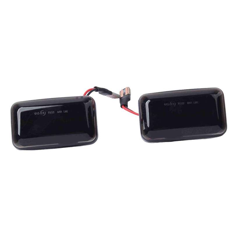 Car Dynamic LED Side Marker Light Turn Signal Light for 924 924S Coupe 1980-1988 Car Accessories Bla