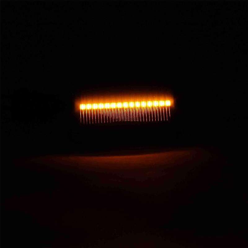 Car Dynamic LED Side Marker Light Turn Signal Light for 924 924S Coupe 1980-1988 Car Accessories Bla