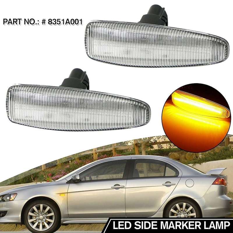 Car Dynamic LED Side Marker Lights Turn Signal Light Side Repeater Lamp Amber for X 8351A001