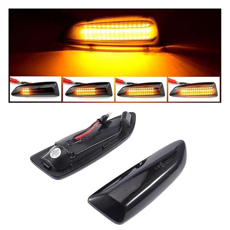 Car Dynamic LED Turn Signal Blinker Side Marker Light for K J Crossland X B Regal