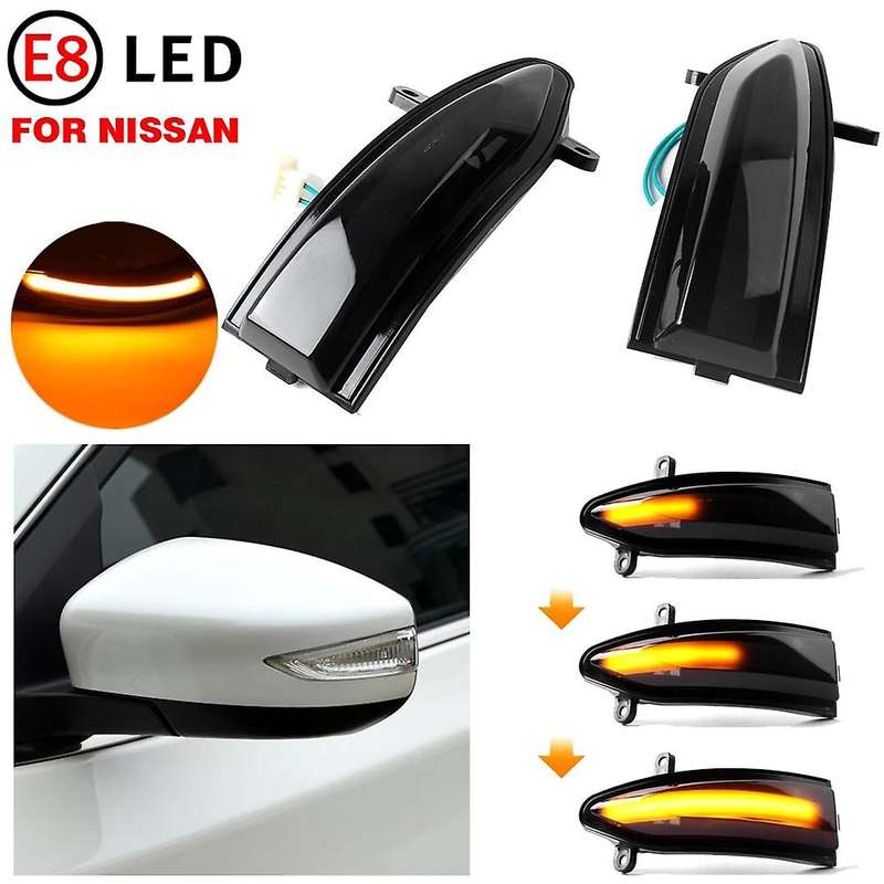 Car Dynamic LED Turn Signal Light Rearview Mirror Lamp for Altima Teana L33 2013- 2018 Sylphy Sentra