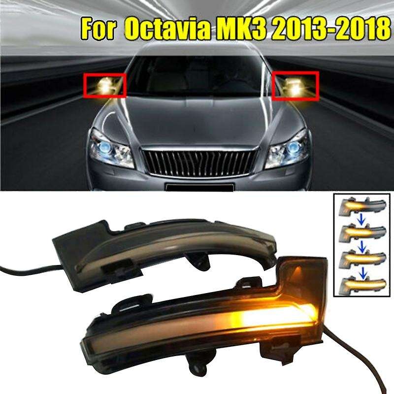 Car Dynamic LED Turn Signal Light Mirror Blinker for MK3 5E NL3 NR3 2012-2018